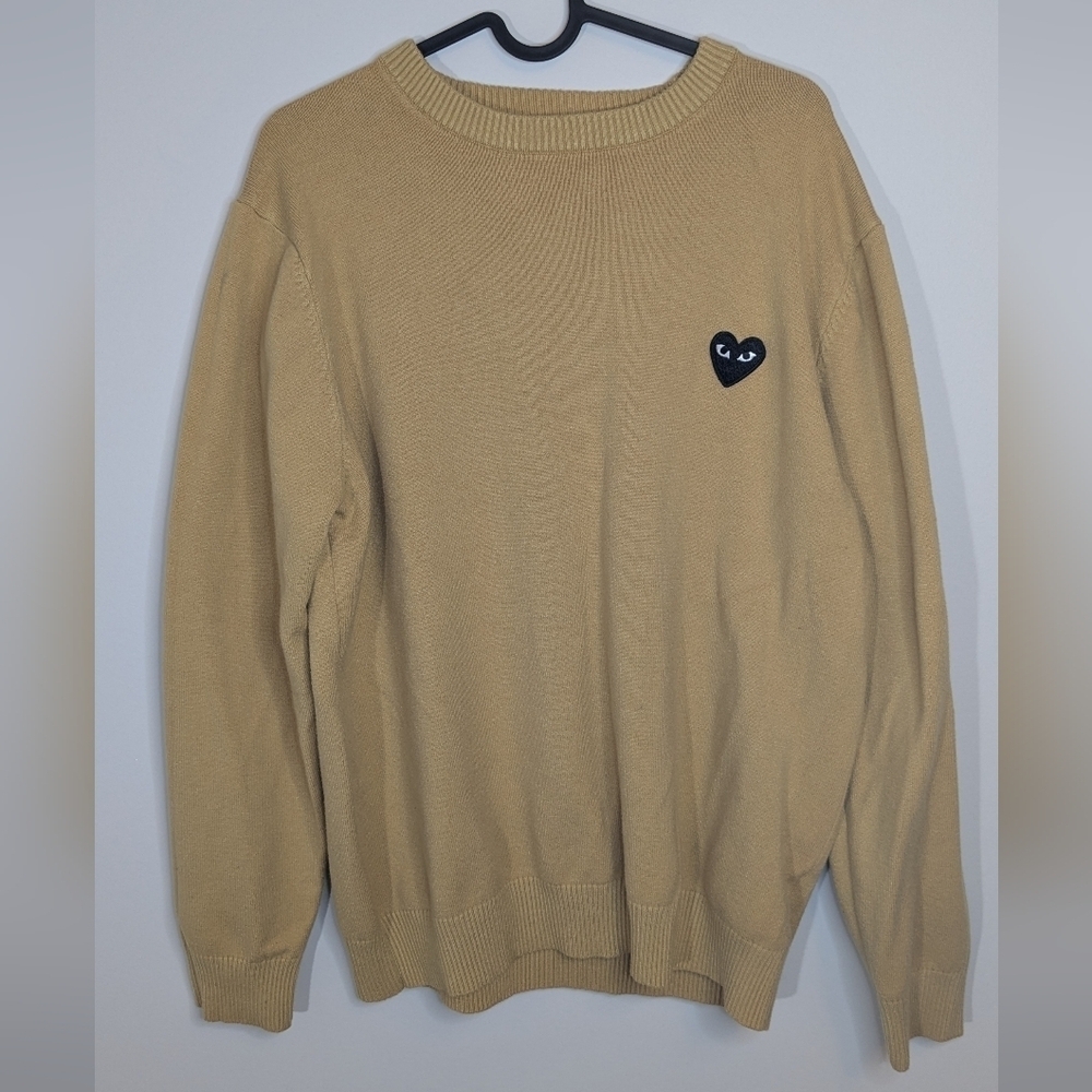 Comme des Garcons PLAY crew neck wool sweater - W's size L